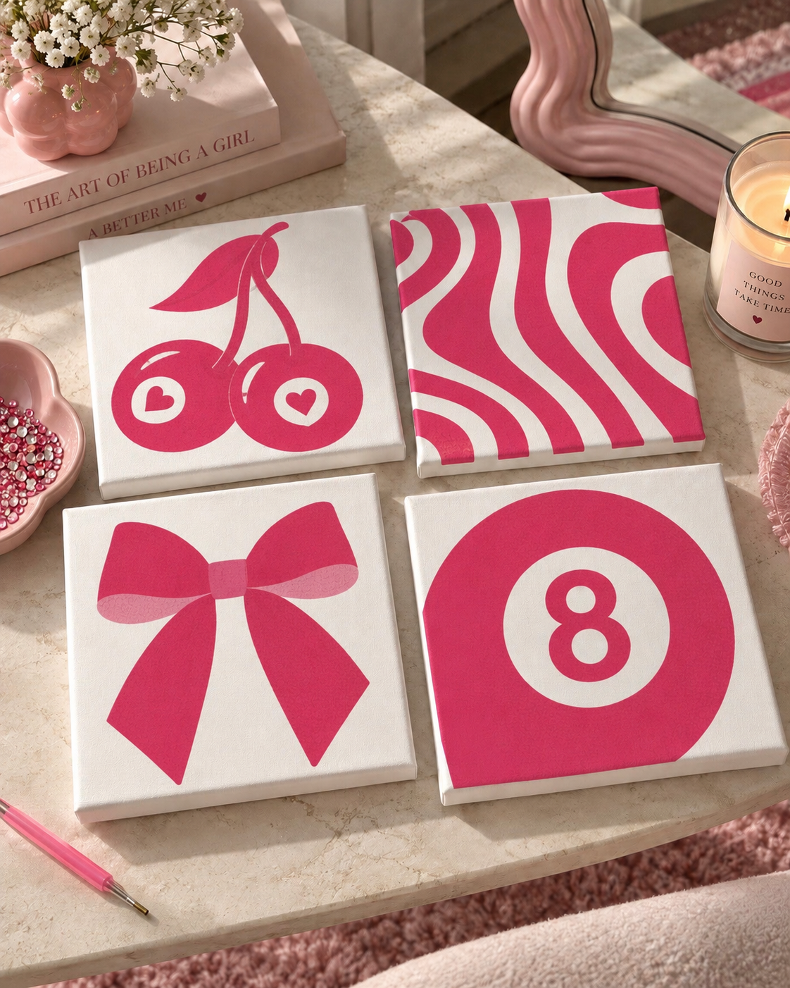 Girls Party – Pack DIY 4 toiles