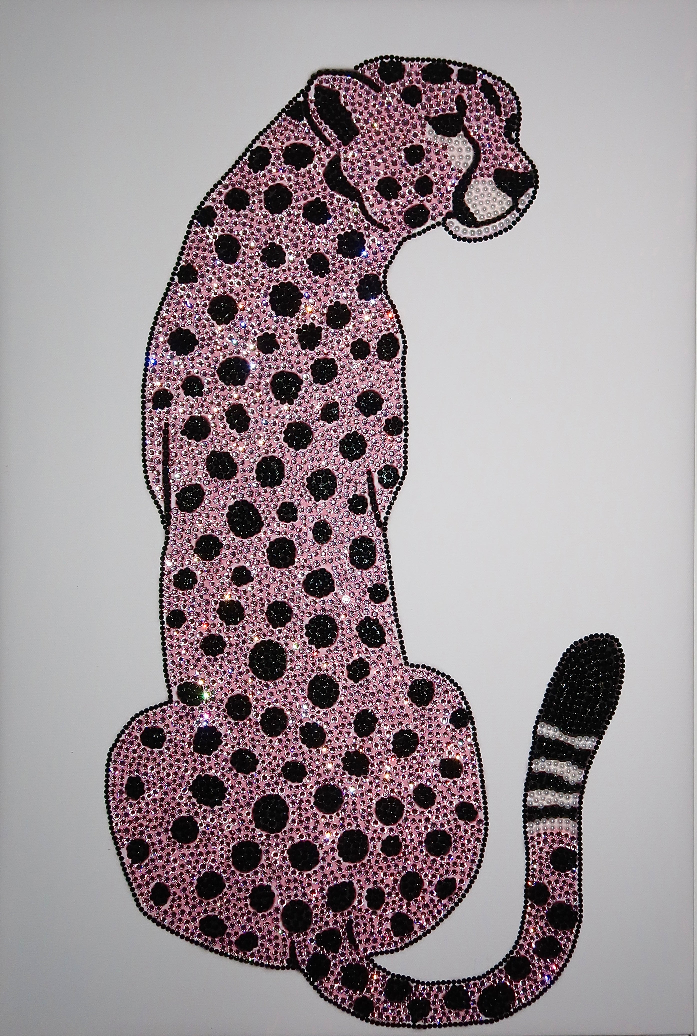 TOILE FINIS LEOPARD ROSE XXL