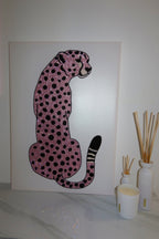 TOILE FINIS LEOPARD ROSE XXL